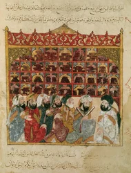 Abu Zayd in the Library at Basra, from 